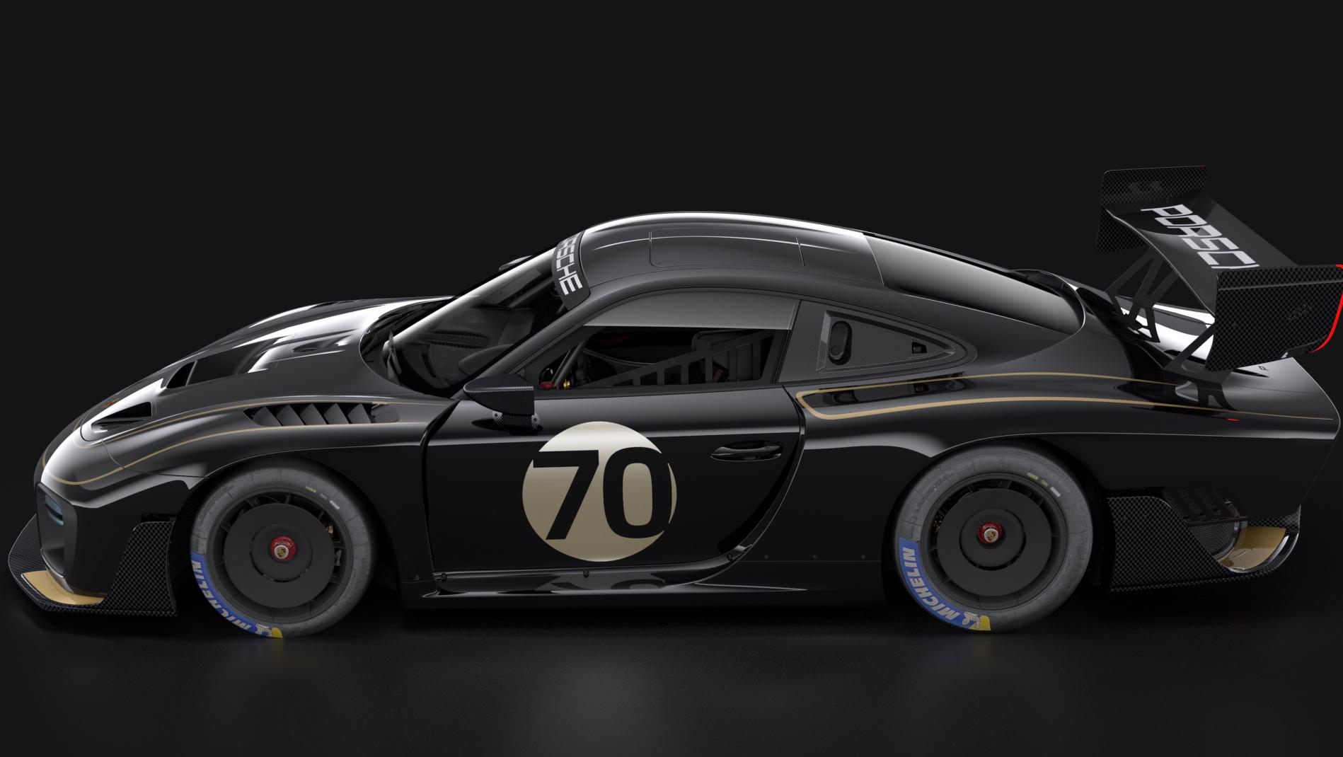7 redesigns Porsche 935 - black & gold